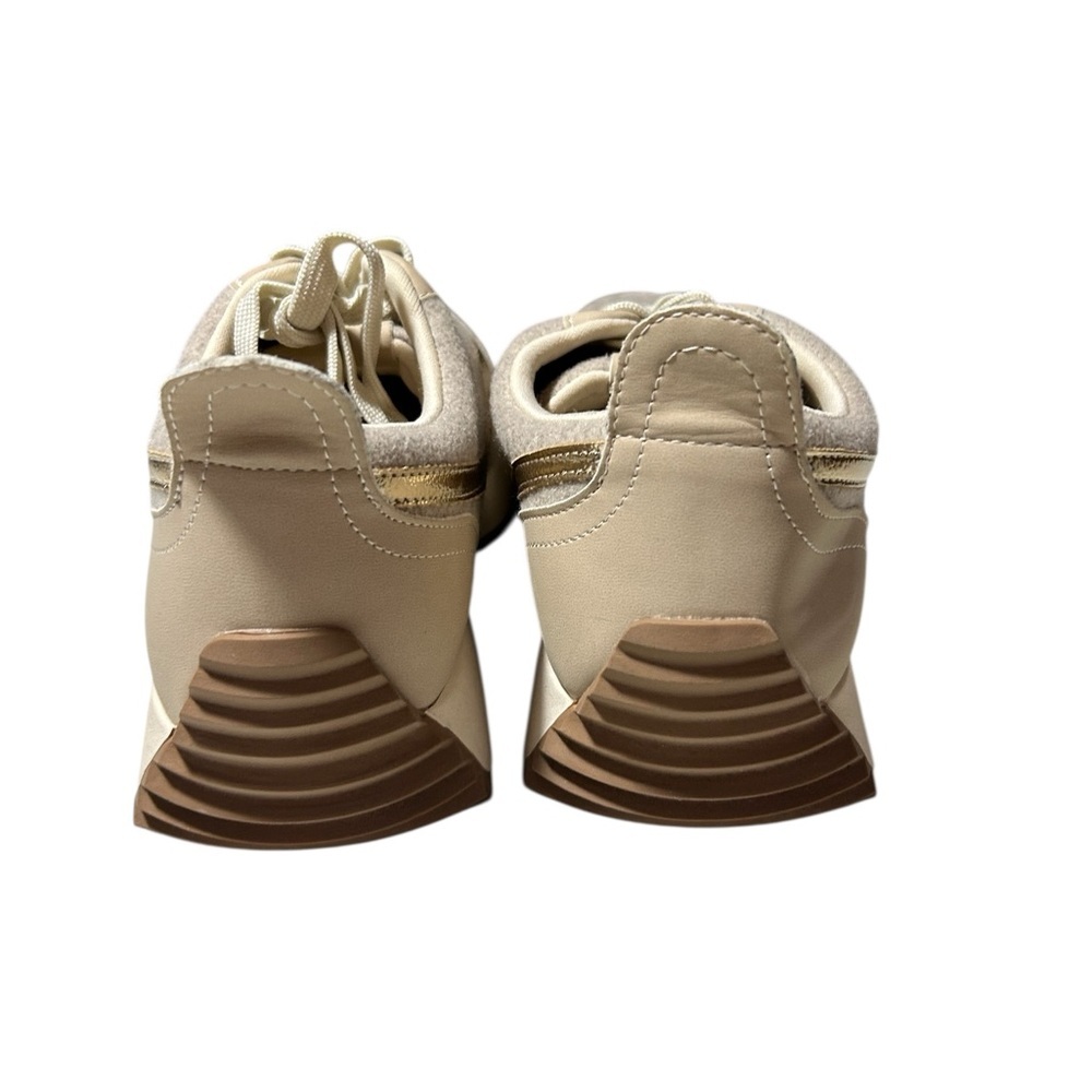 Dolce Vita Boss Women's Sneakers in Cream and Gold size 9.5 - Picture 3 of 6